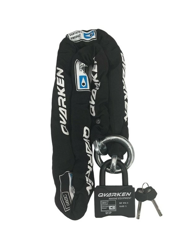 Qvarken Låspaket Kätting+lås Klass 3 1,5m