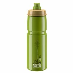Vattenflaska Elite Jet Green Olive White Logo 750ml