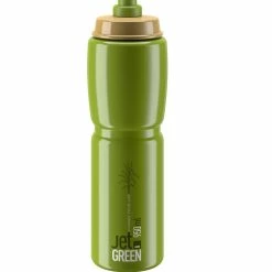 Vattenflaska Elite Jet Green Olive White Logo 950ml