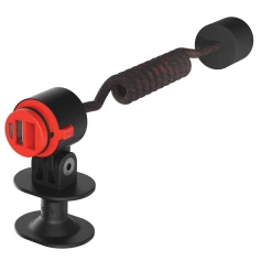 Knog PWR Hjälmfäste Med Förlängningskabel Svart