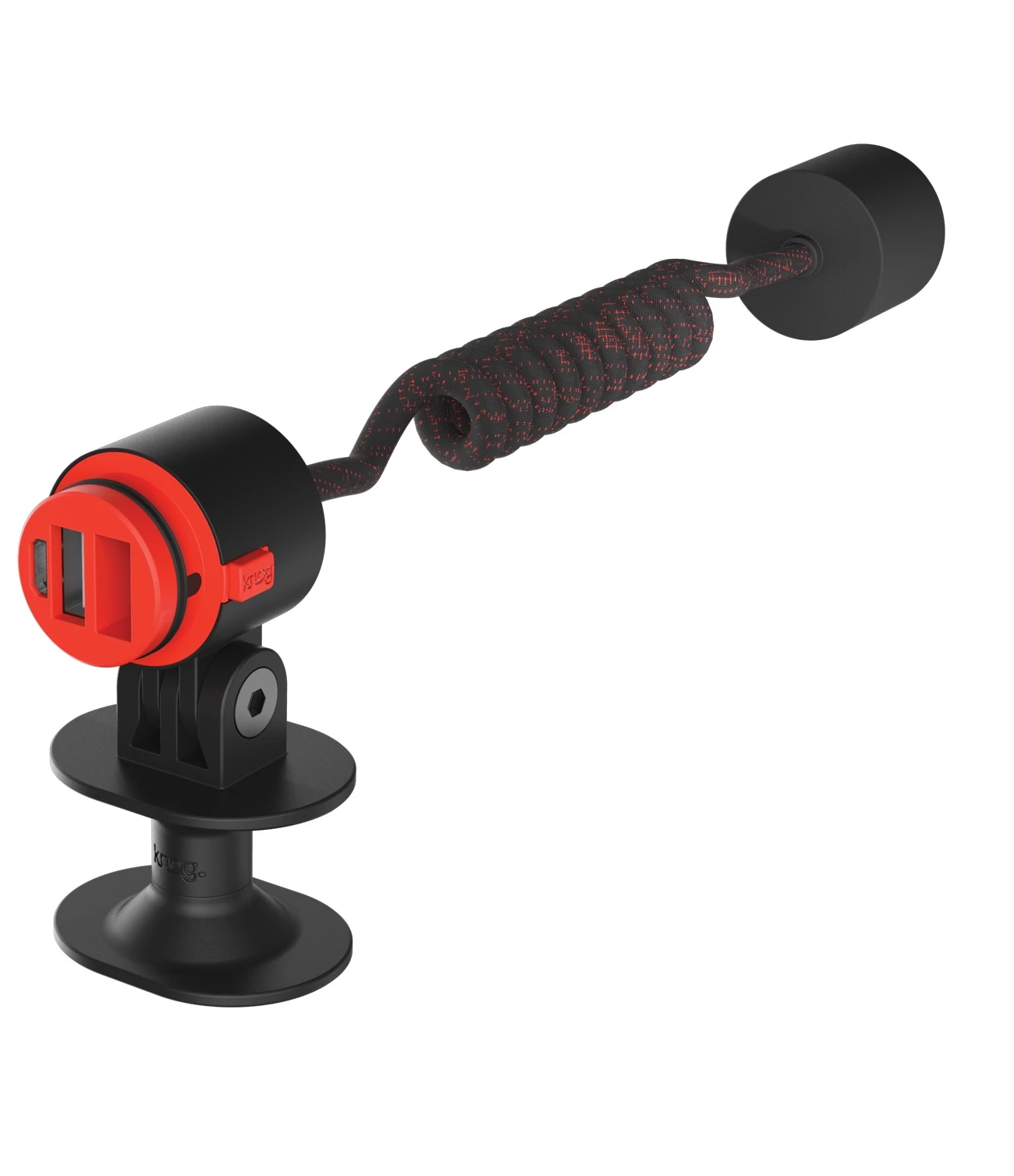 Knog PWR Hjälmfäste Med Förlängningskabel Svart